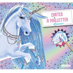 Cartes à pailleter - Licornes