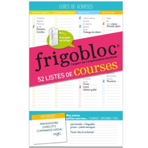 Frigobloc Mes Listes de courses de la semaine