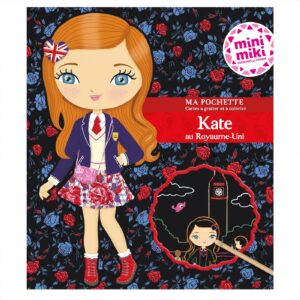 Minimiki - Ma pochette cartes à gratter et à colorier - Kate au Royaume-Uni