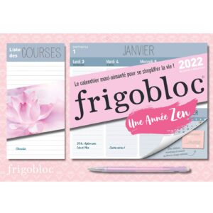 MINI FRIGOBLOC HEBDOMADAIRE 2022 SPÉCIAL ZEN - 12 MOIS - (DE JANV. À DÉC. 2022)