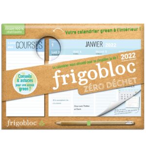 MINI FRIGOBLOC HEBDOMADAIRE 2022 ZERO DECHET - 12 MOIS - (DE JANV. À DÉC. 2022)