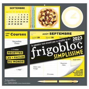 Frigobloc Hebdomadaire 2023 Simplissime (de sept. 2022 à déc. 2023)