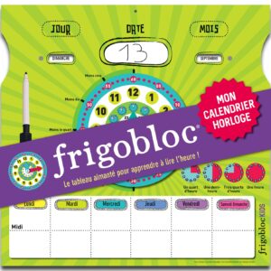 Frigobloc Mon calendrier horloge - Lire l'heure