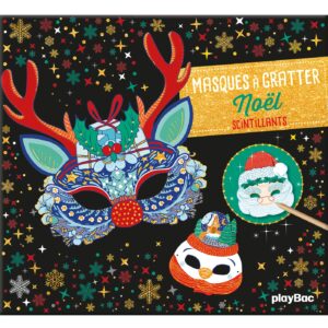 MASQUES A GRATTER NOEL SCINTILLANTS