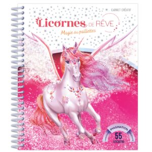LICORNES DE REVE - MINI CARNET MARGIE DES PAILLETTES